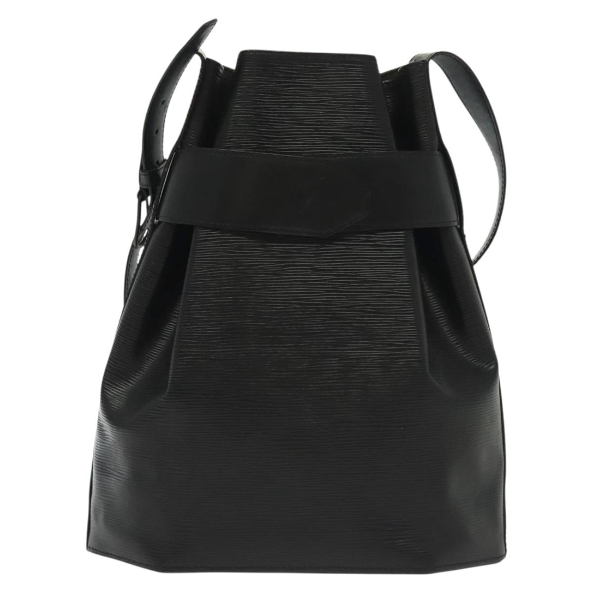 LOUIS VUITTON Epi Sac Depaule GM Shoulder Bag Black M80155 LV Auth BA4456