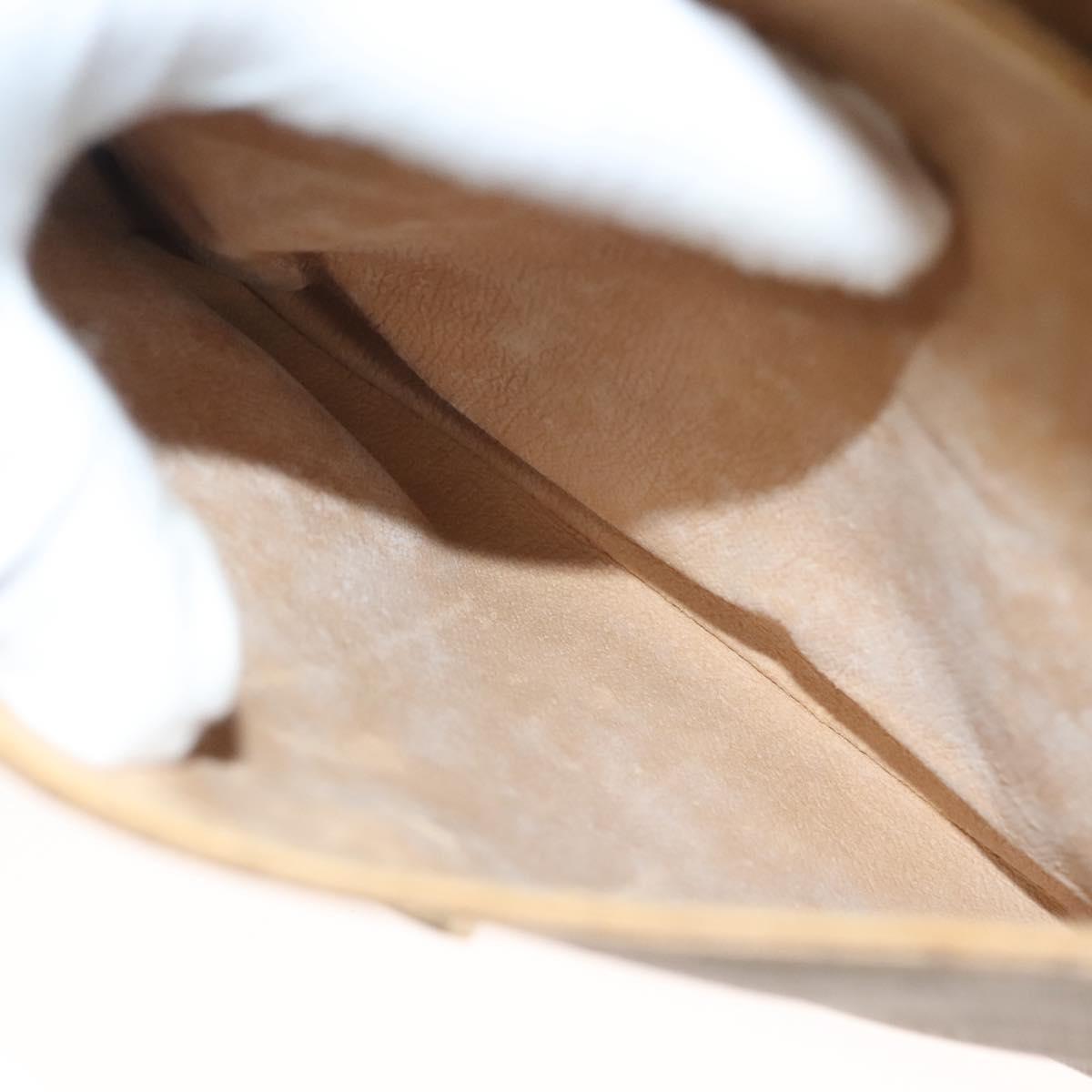 GUCCI Micro GG Supreme Shoulder Bag PVC Beige Gold 007 92 5548 Auth BA4470