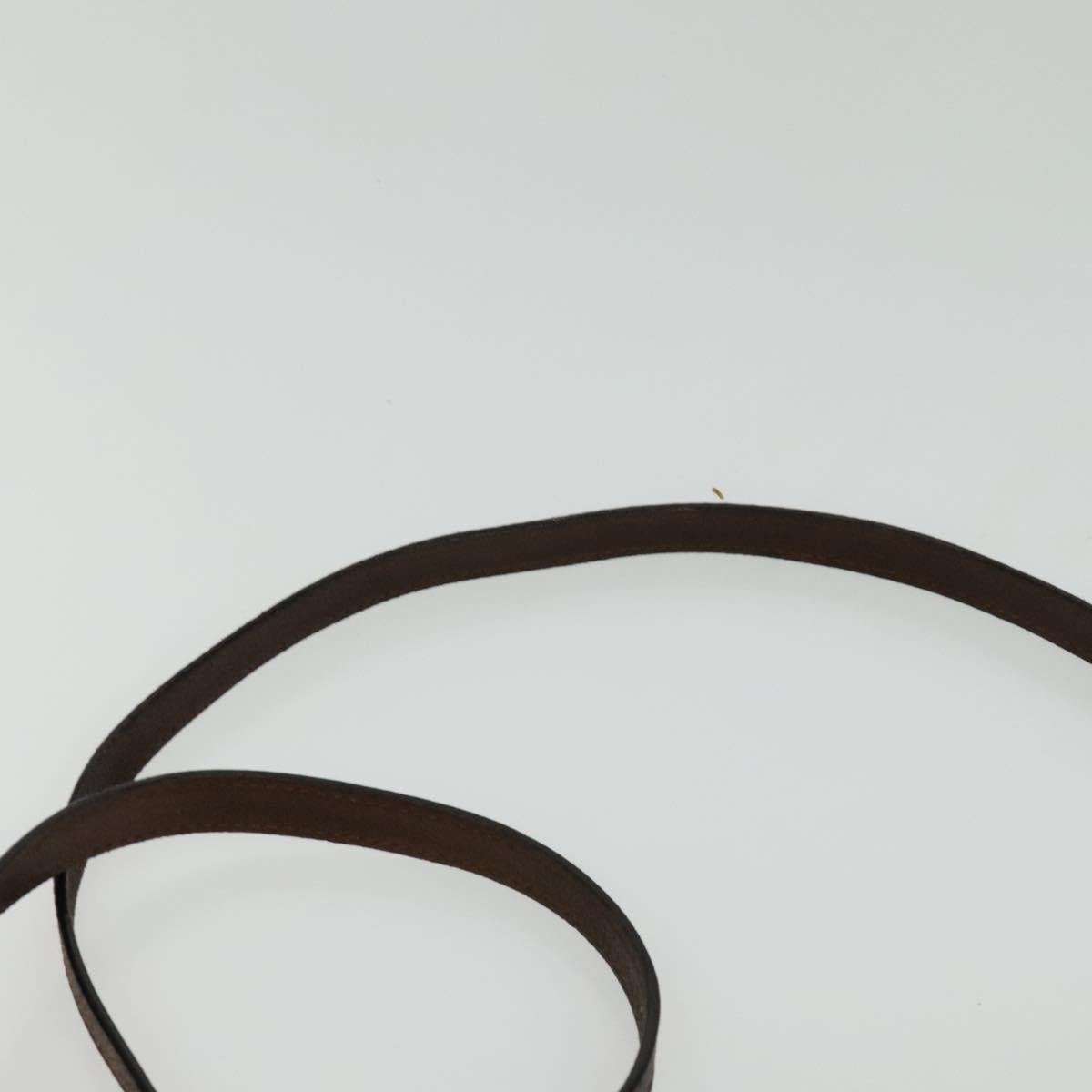 Salvatore Ferragamo Gancini Hand Bag Leather 2way Brown Gold Auth BA4475