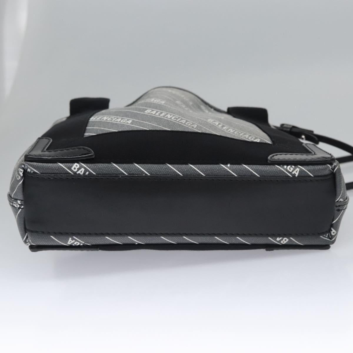 BALENCIAGA Hand Bag PVC Leather 2way Gray 390346 Auth BA449