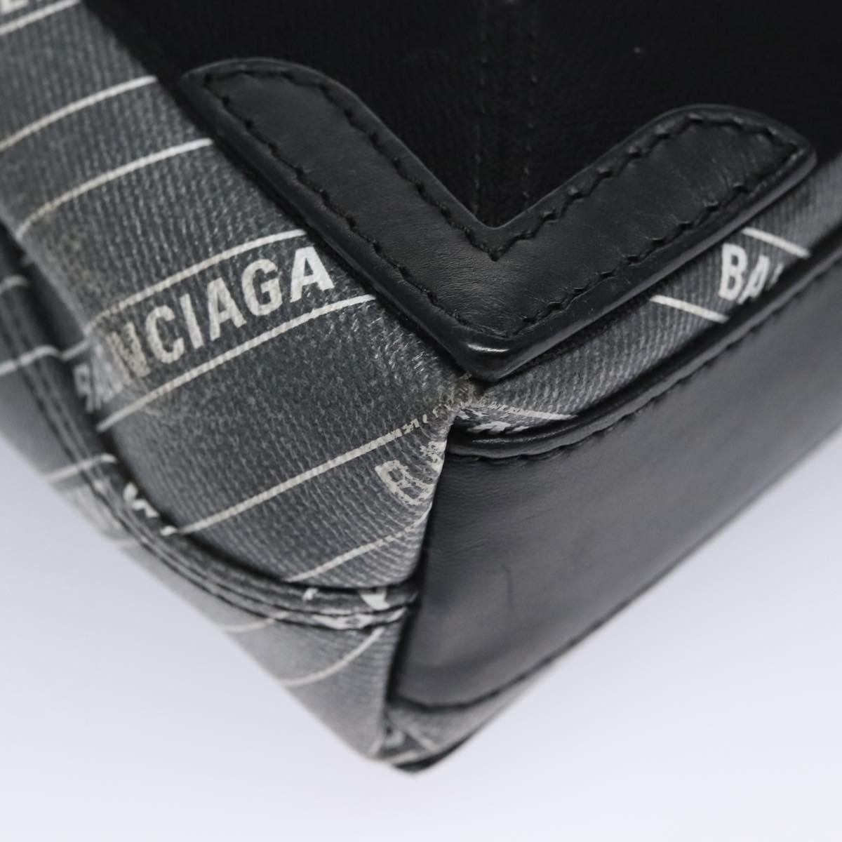 BALENCIAGA Hand Bag PVC Leather 2way Gray 390346 Auth BA449