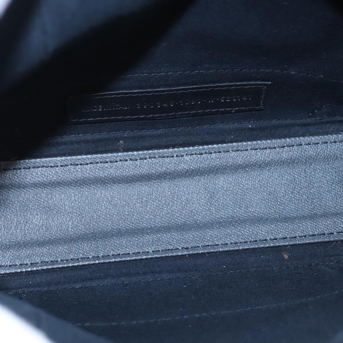 BALENCIAGA Hand Bag PVC Leather 2way Gray 390346 Auth BA449