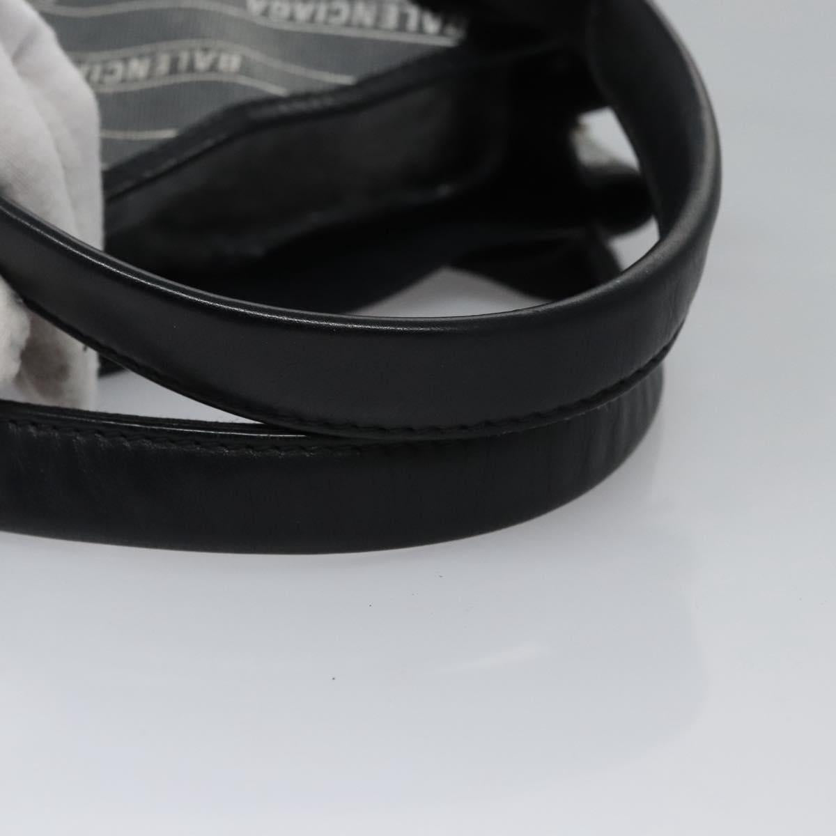 BALENCIAGA Hand Bag PVC Leather 2way Gray 390346 Auth BA449