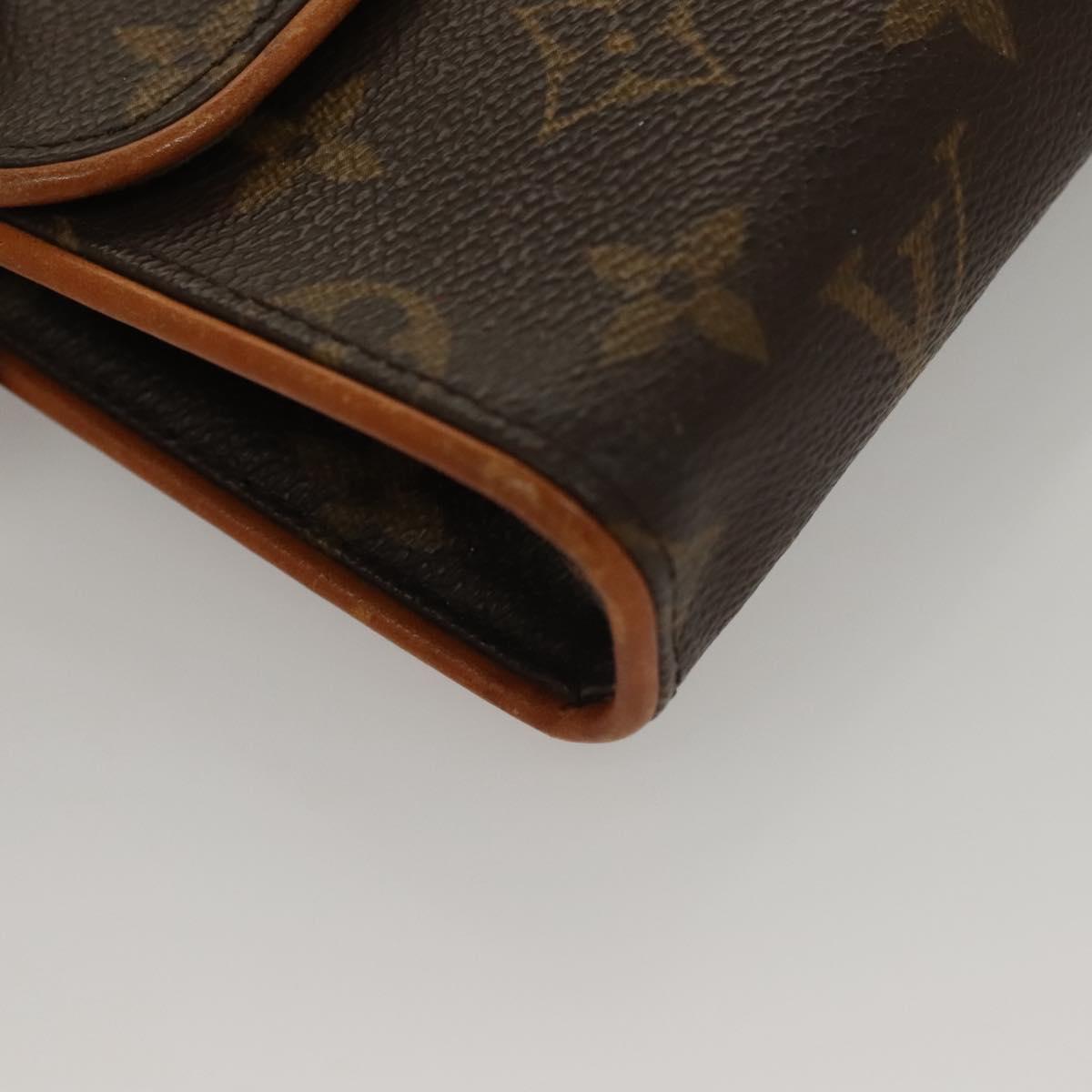 LOUIS VUITTON Monogram Pochette Florentine Waist Bag M51855 LV Auth BA4490