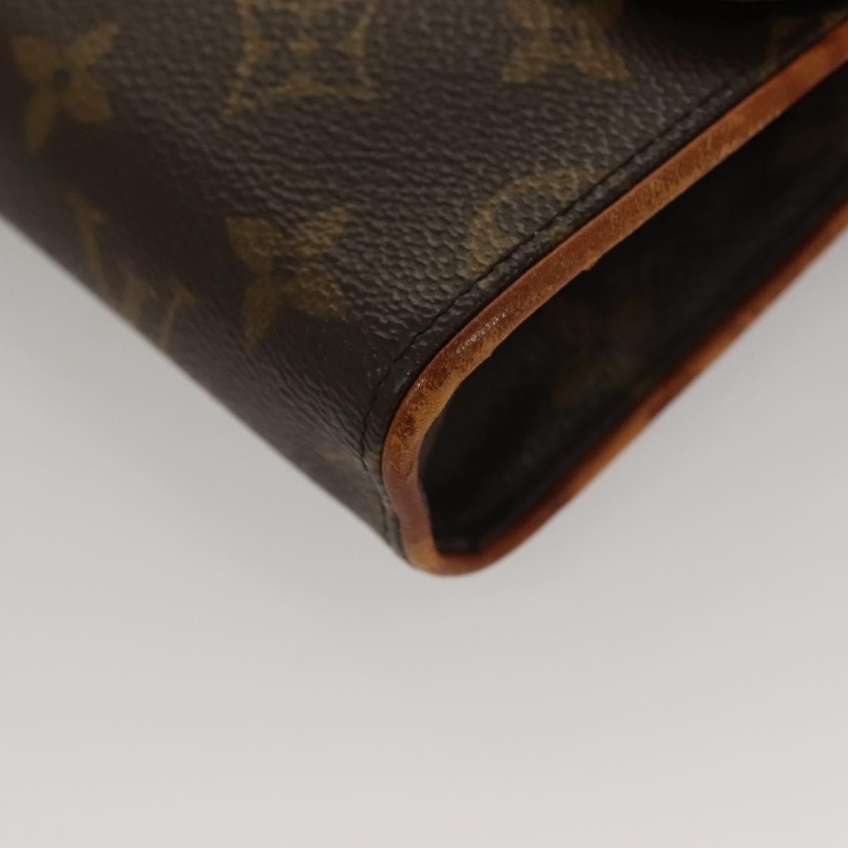 LOUIS VUITTON Monogram Pochette Florentine Waist Bag M51855 LV Auth BA4490