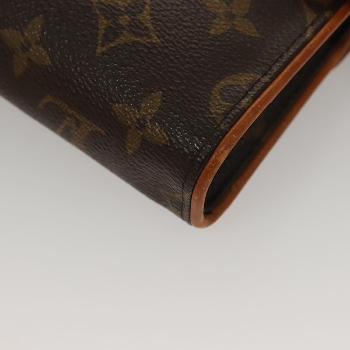 LOUIS VUITTON Monogram Pochette Florentine Waist Bag M51855 LV Auth BA4490
