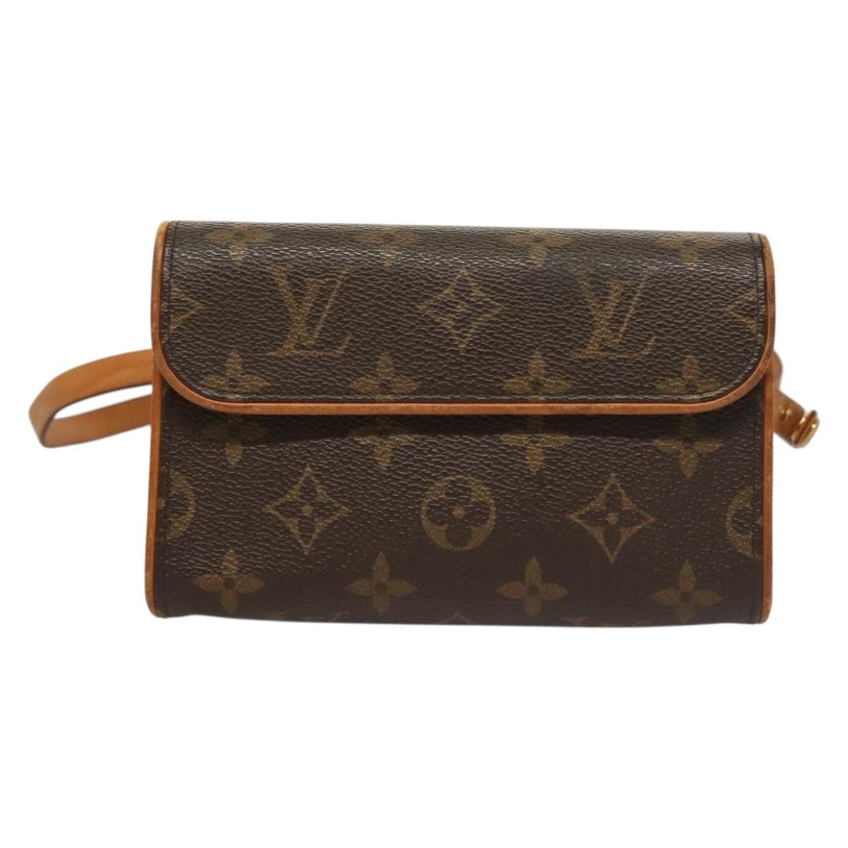 LOUIS VUITTON Monogram Pochette Florentine Waist Bag M51855 LV Auth BA4490