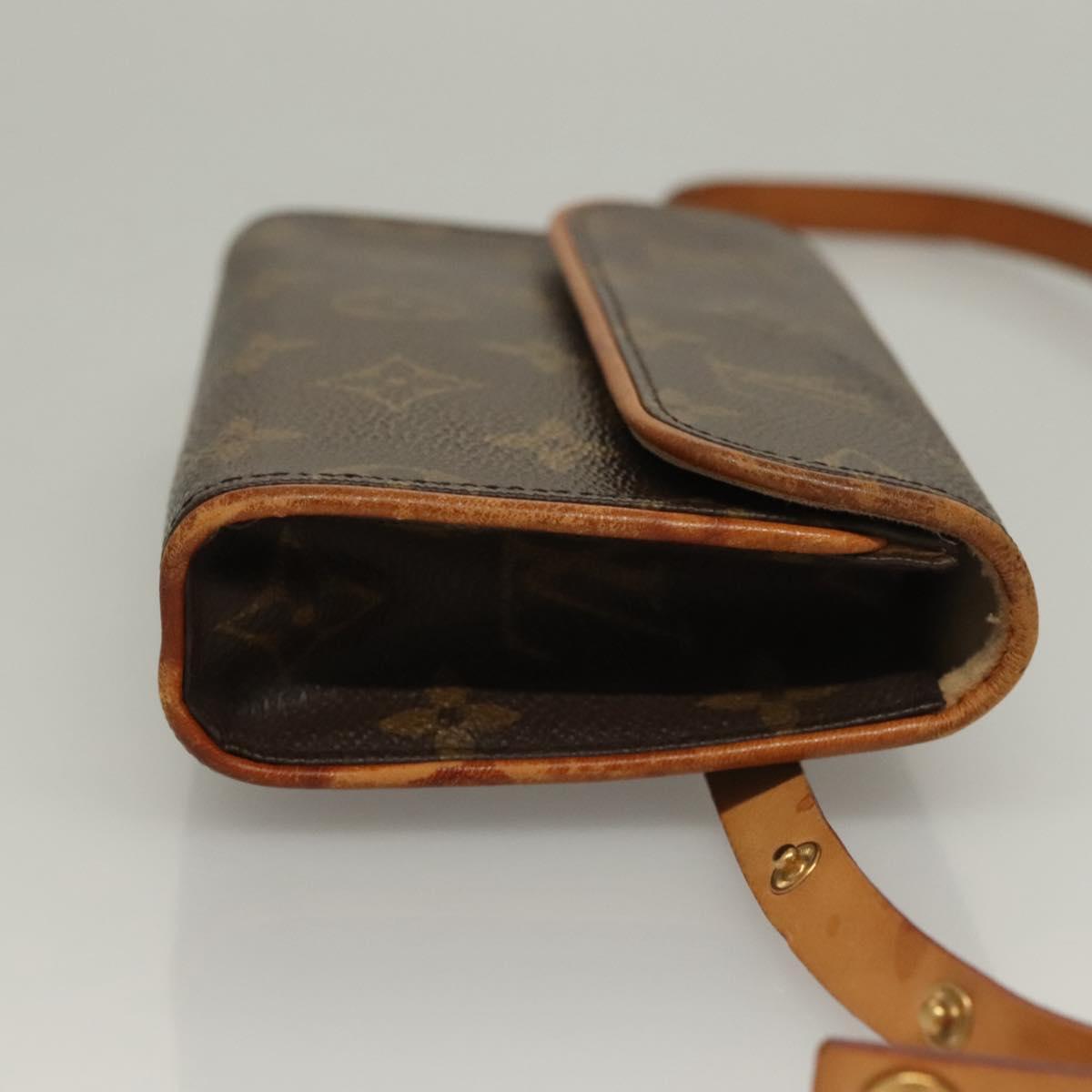 LOUIS VUITTON Monogram Pochette Florentine Waist Bag M51855 LV Auth BA4490