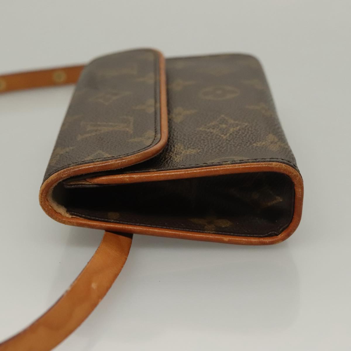 LOUIS VUITTON Monogram Pochette Florentine Waist Bag M51855 LV Auth BA4490