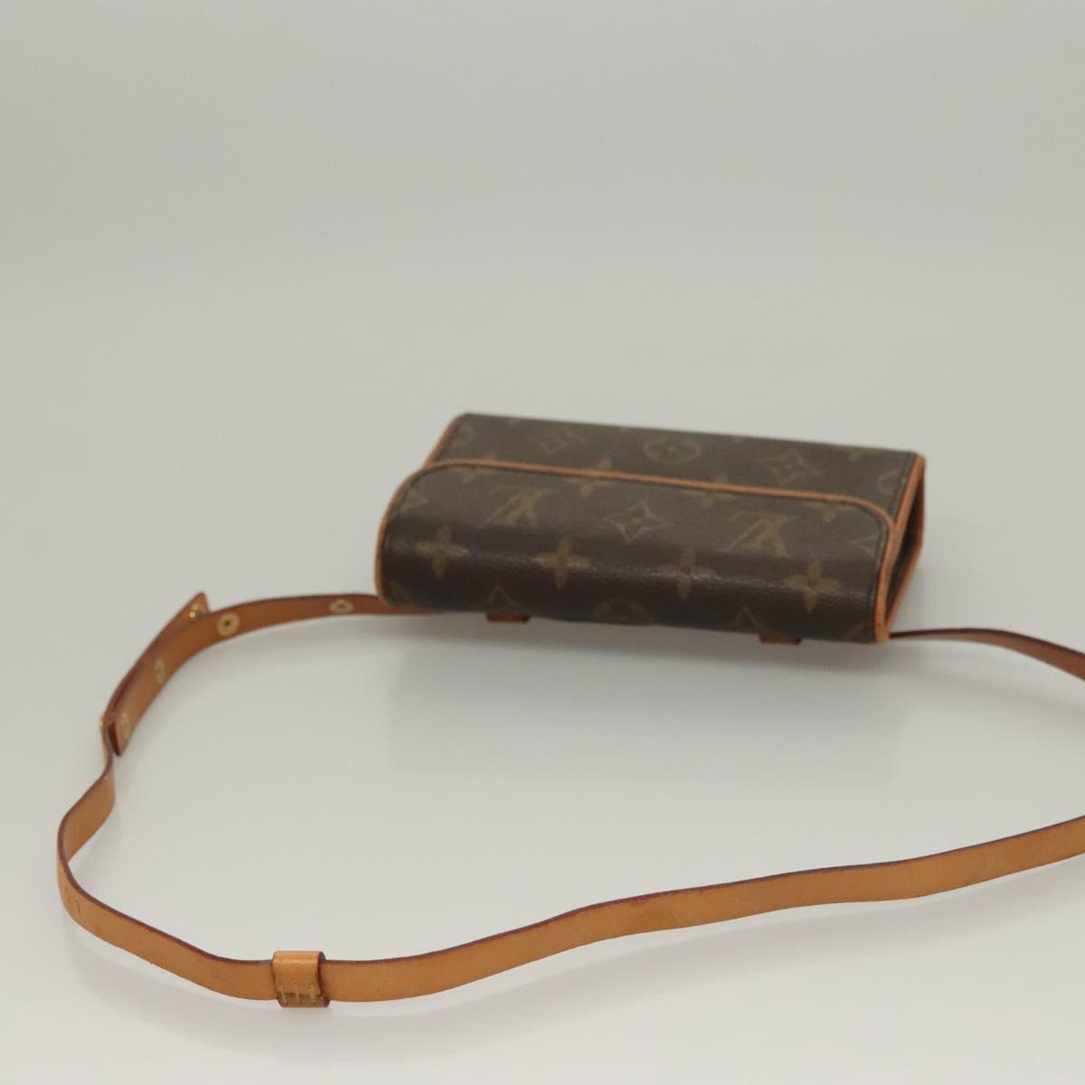 LOUIS VUITTON Monogram Pochette Florentine Waist Bag M51855 LV Auth BA4490