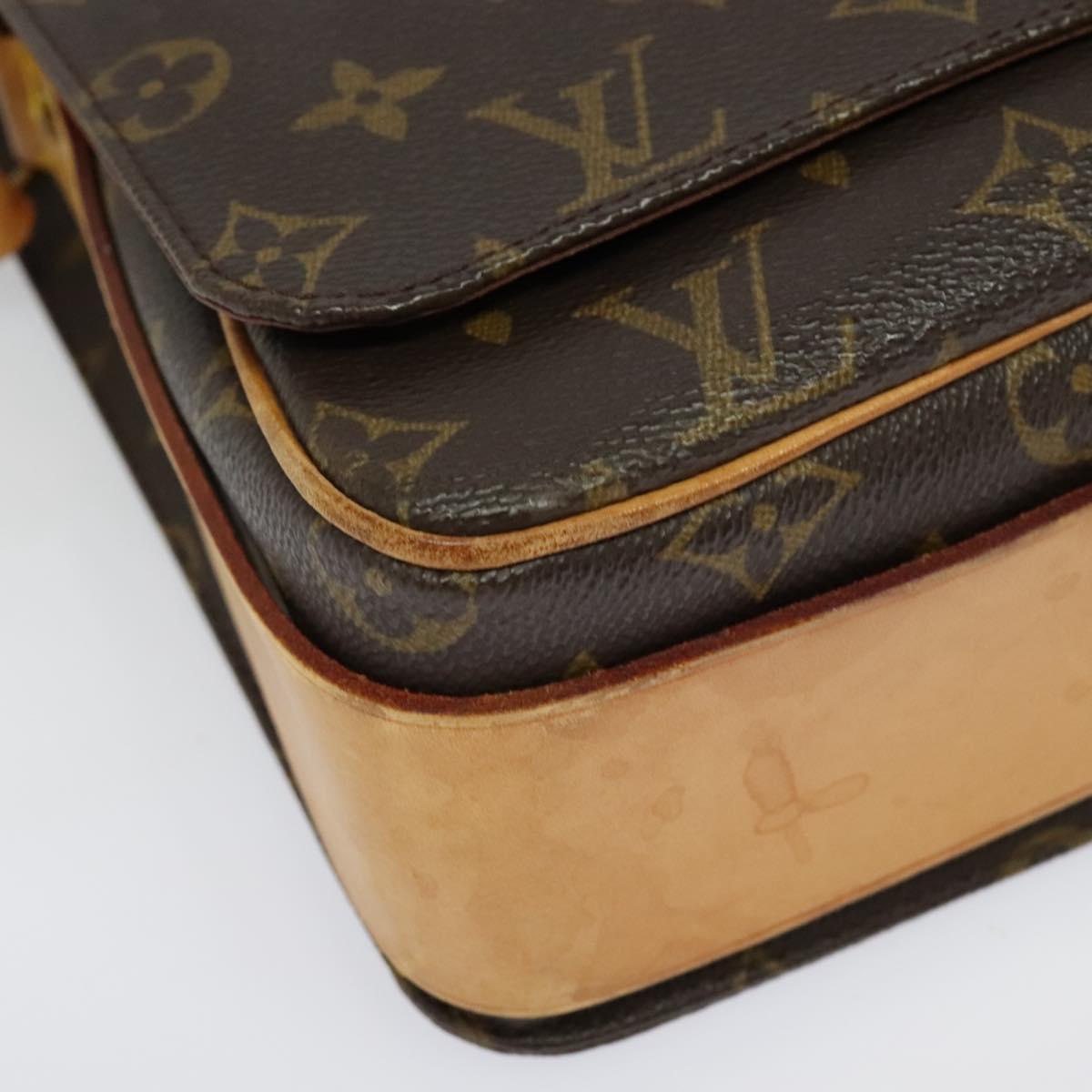 LOUIS VUITTON Monogram Cartouchiere GM Shoulder Bag M51252 LV Auth BA4498