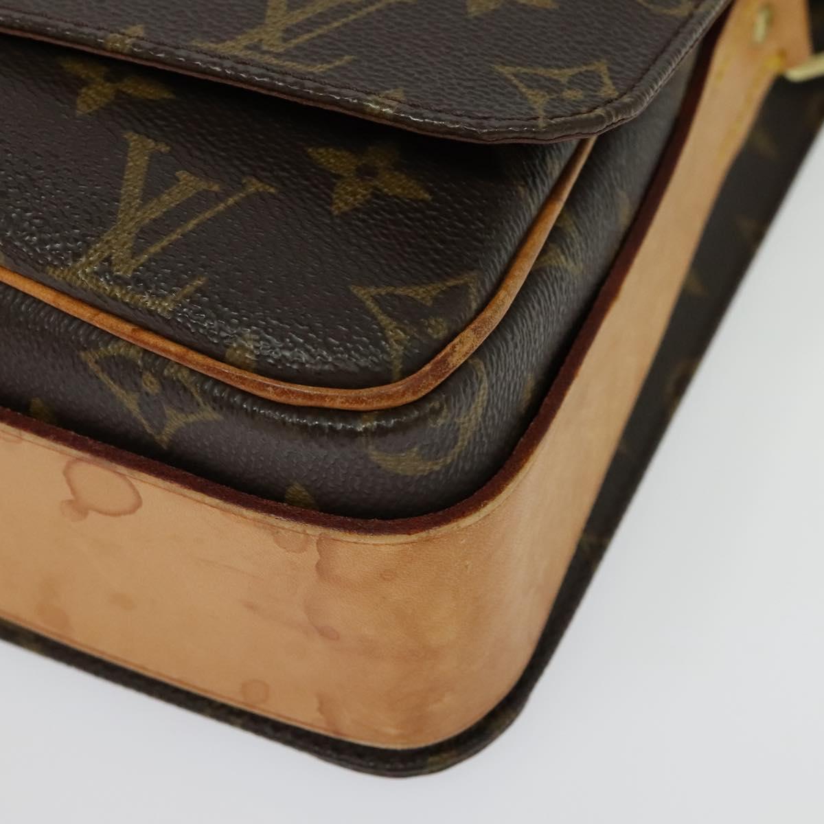 LOUIS VUITTON Monogram Cartouchiere GM Shoulder Bag M51252 LV Auth BA4498