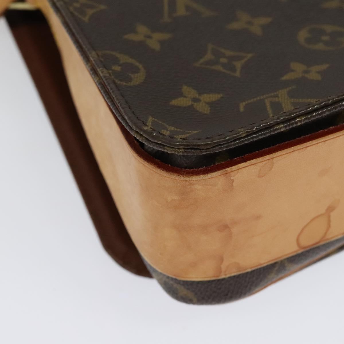 LOUIS VUITTON Monogram Cartouchiere GM Shoulder Bag M51252 LV Auth BA4498