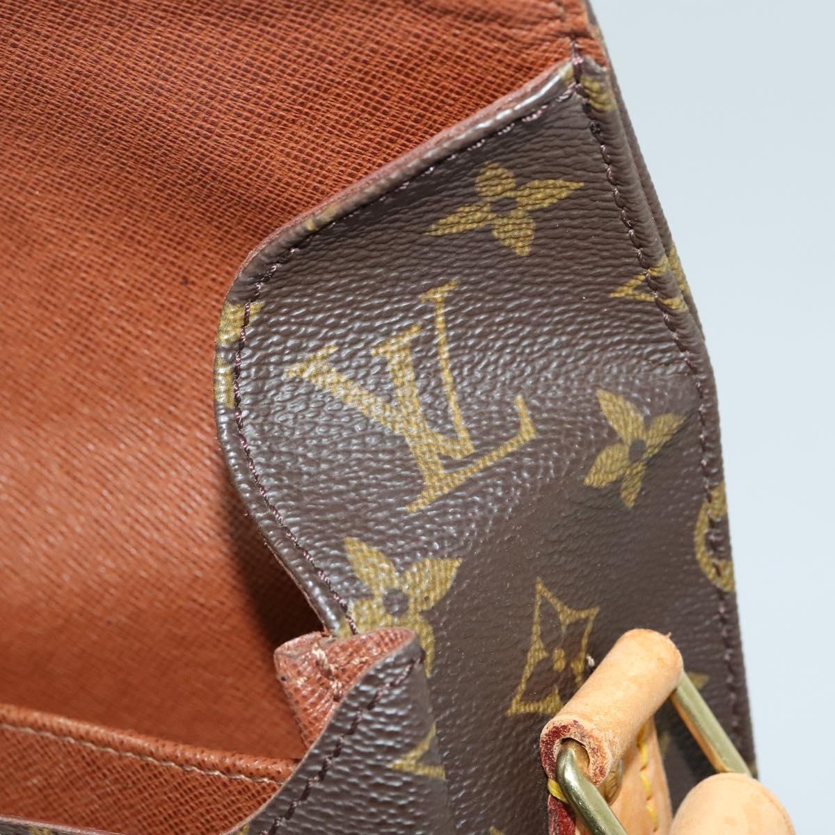 LOUIS VUITTON Monogram Cartouchiere GM Shoulder Bag M51252 LV Auth BA4498