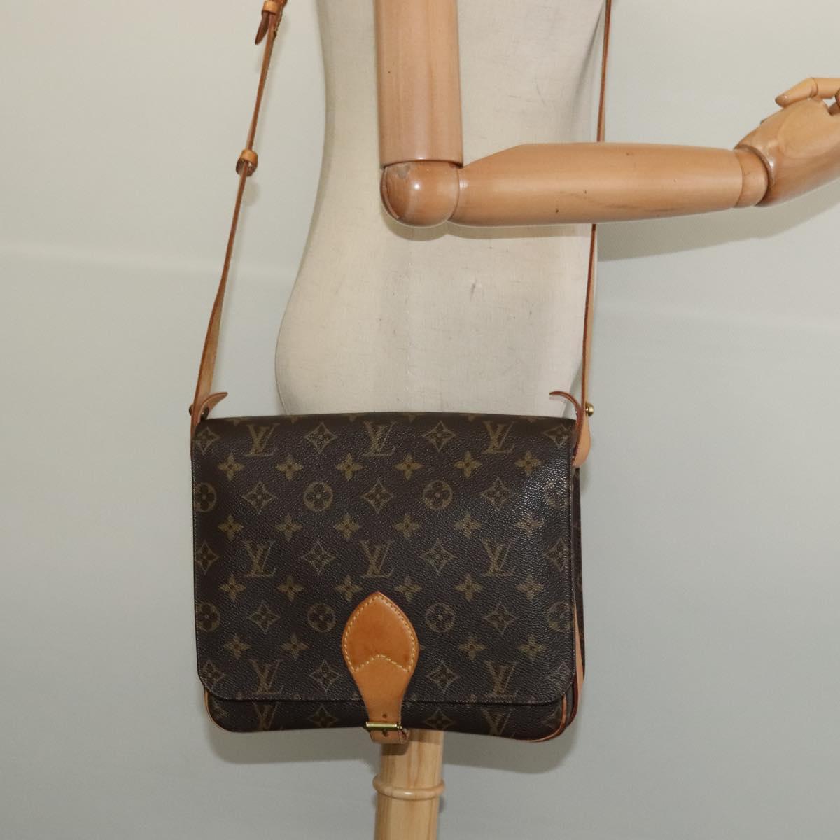 LOUIS VUITTON Monogram Cartouchiere GM Shoulder Bag M51252 LV Auth BA4498