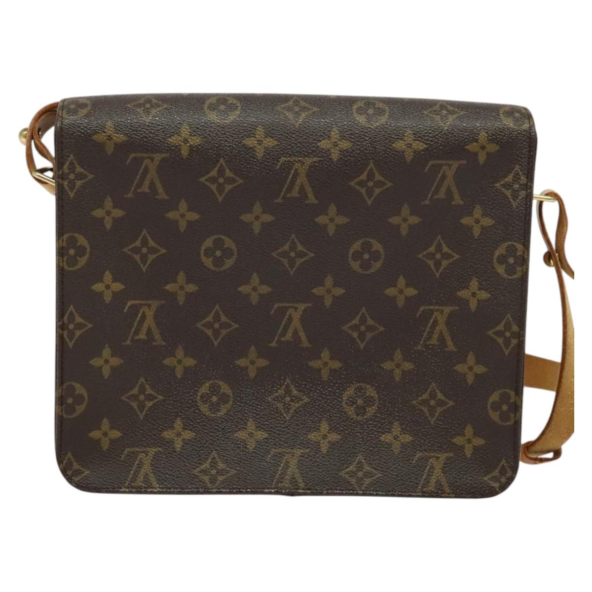LOUIS VUITTON Monogram Cartouchiere GM Shoulder Bag M51252 LV Auth BA4498
