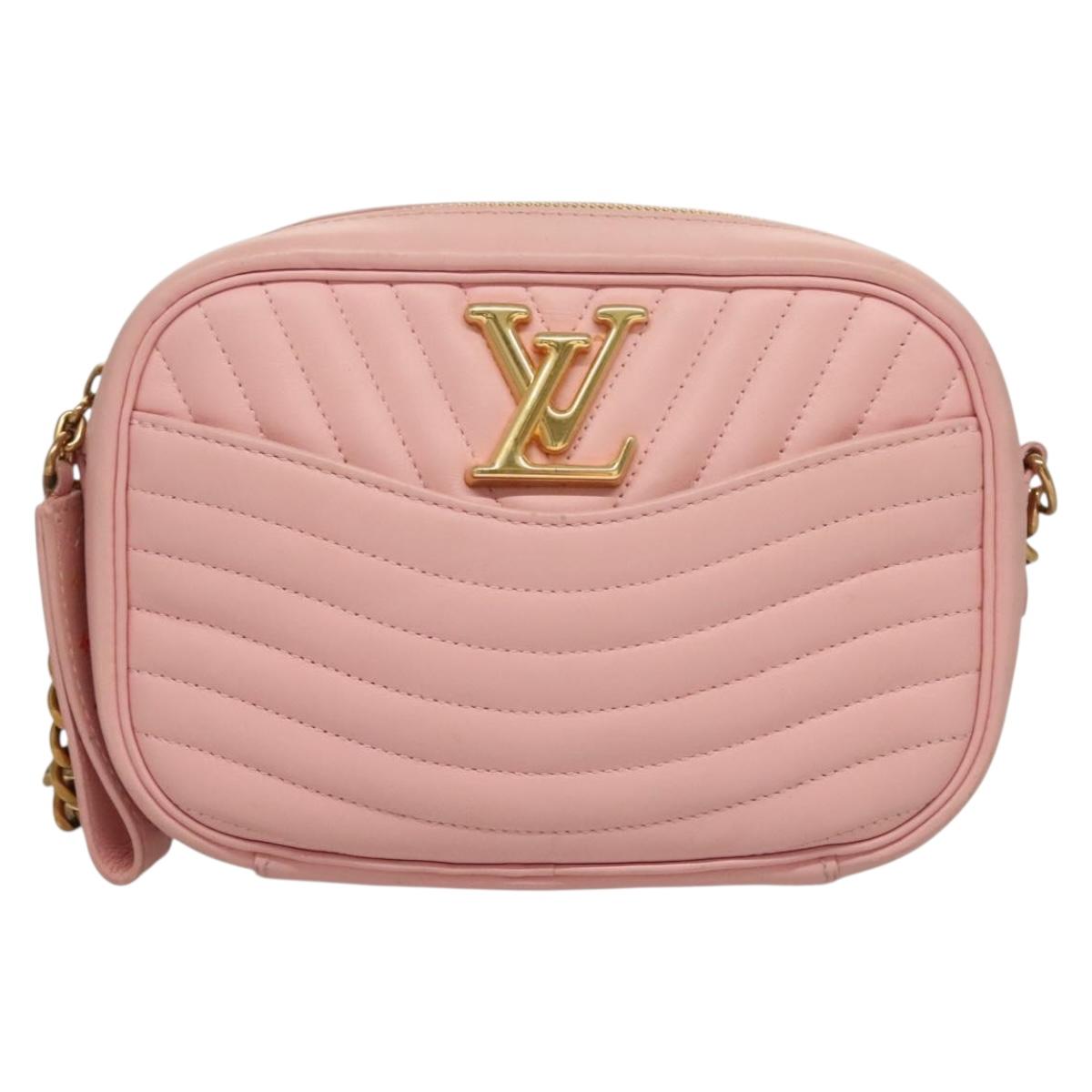 LOUIS VUITTON New Wave Camera Bag Pink M53683 LV Auth BA4517