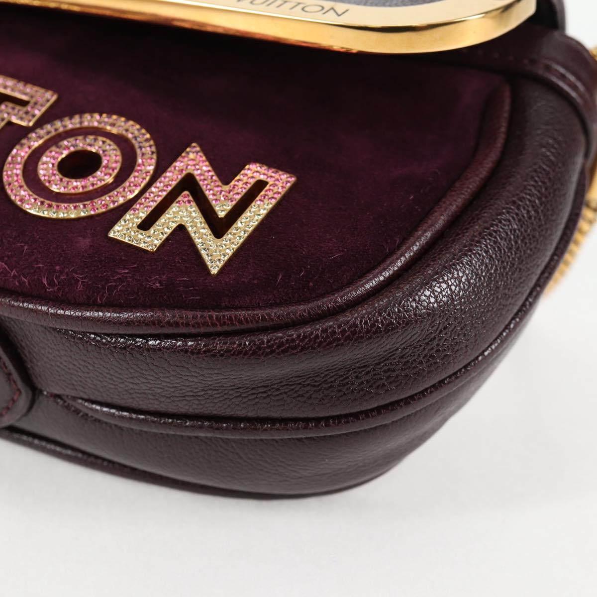 LOUIS VUITTON Pochette Avant Garde Bag Leather Brunne M97092 LV Auth BA4534V
