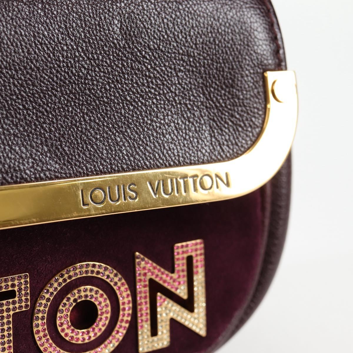 LOUIS VUITTON Pochette Avant Garde Bag Leather Brunne M97092 LV Auth BA4534V