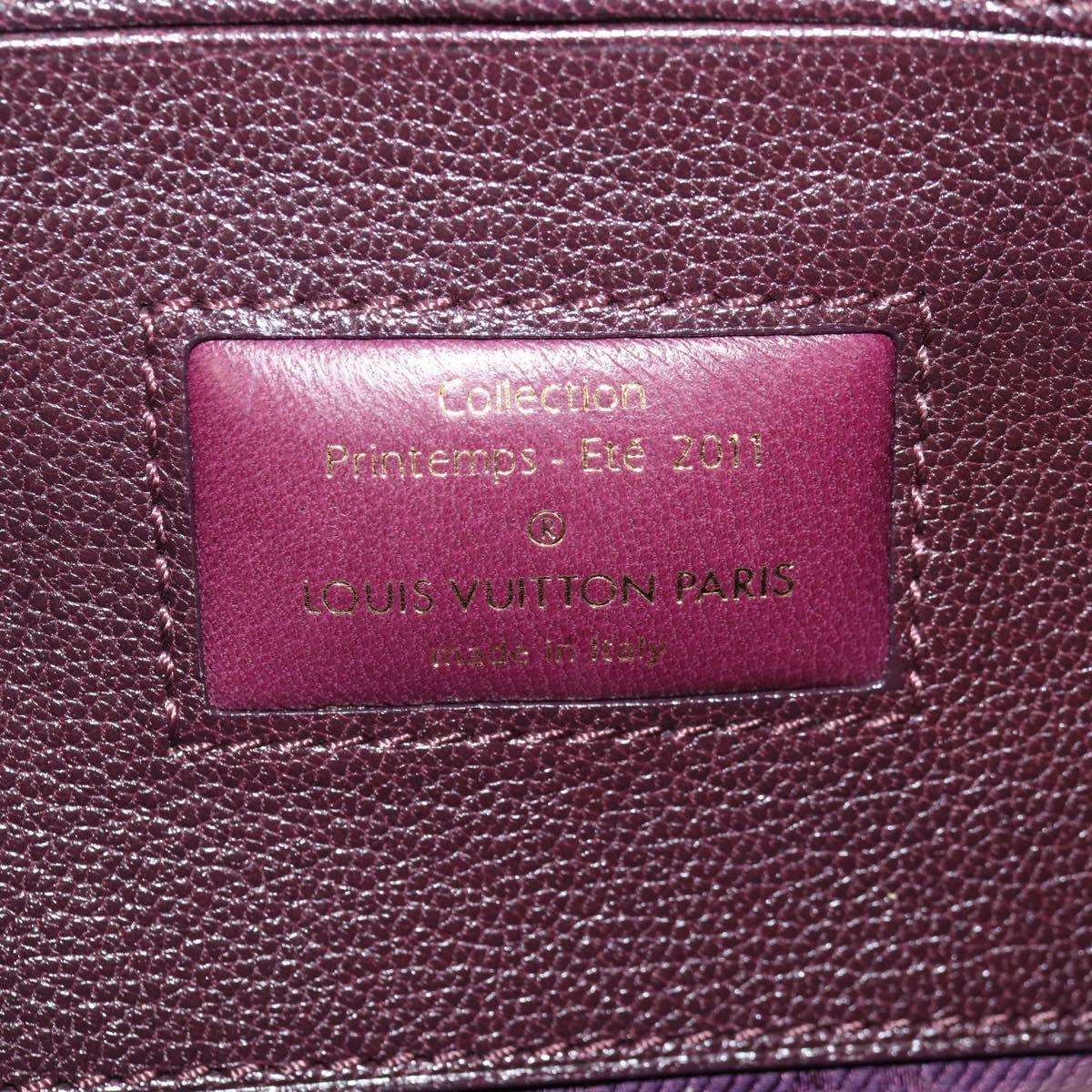 LOUIS VUITTON Pochette Avant Garde Bag Leather Brunne M97092 LV Auth BA4534V