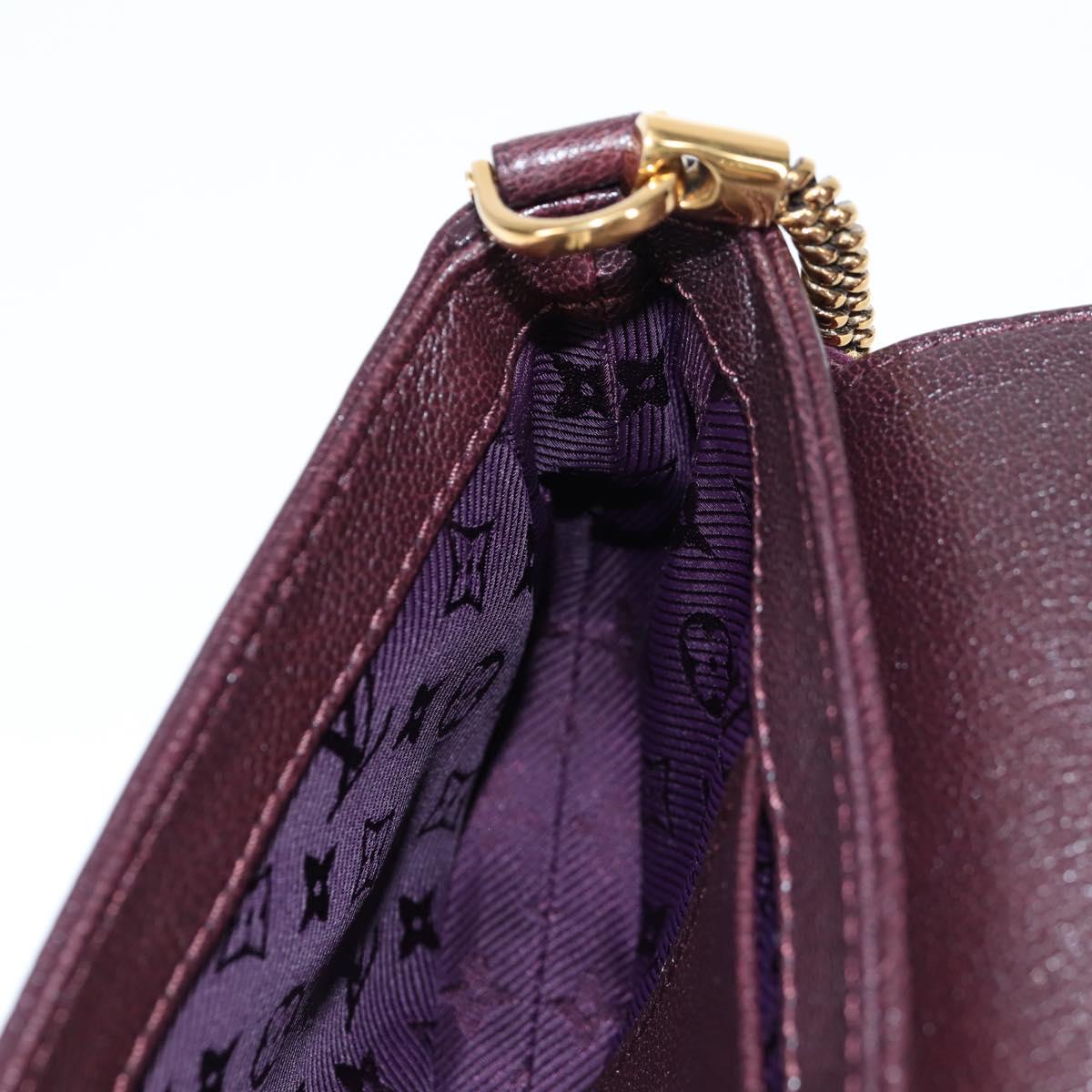 LOUIS VUITTON Pochette Avant Garde Bag Leather Brunne M97092 LV Auth BA4534V