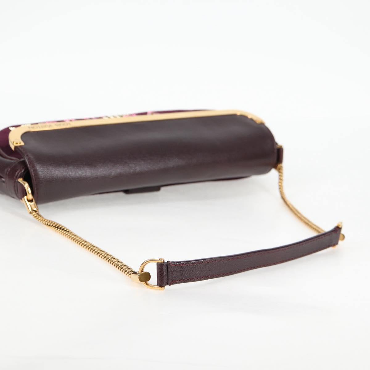 LOUIS VUITTON Pochette Avant Garde Bag Leather Brunne M97092 LV Auth BA4534V
