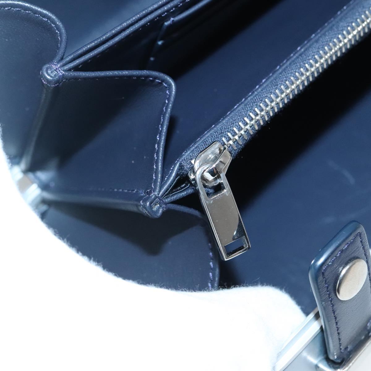 Christian Dior × RIMOWA Personal Clutch Aluminum Alloy Light Blue Auth BA4539
