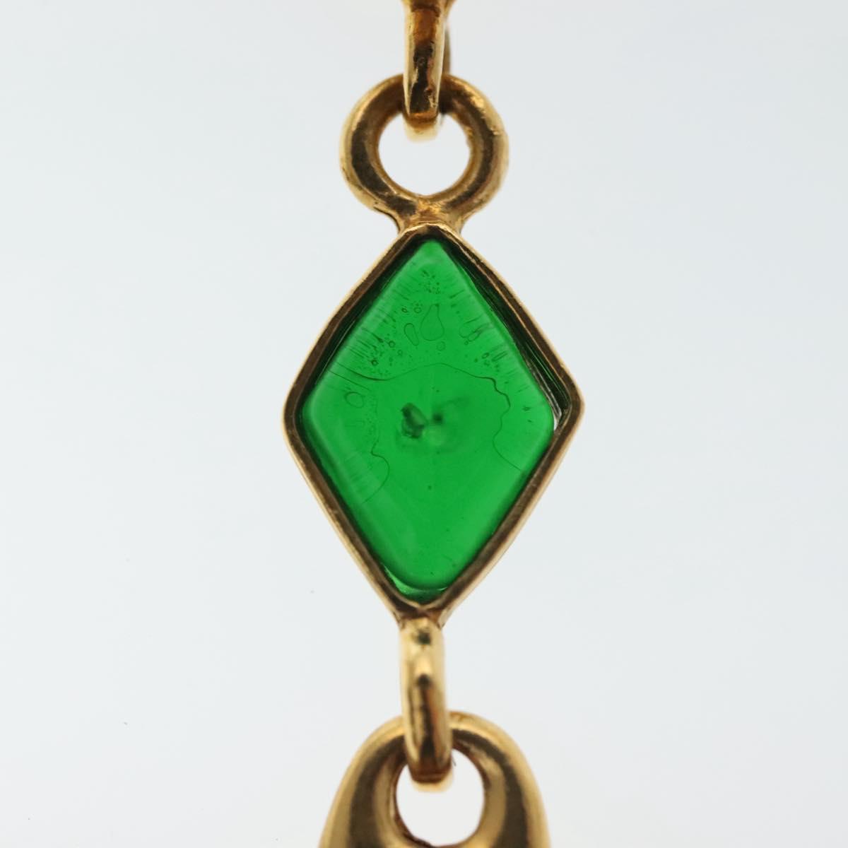 CHANEL COCO Mark Gripoa Earring metal Gold CC Auth BA4542V