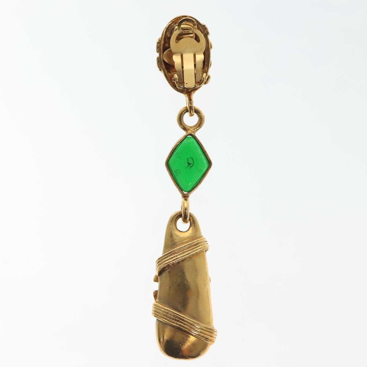 CHANEL COCO Mark Gripoa Earring metal Gold CC Auth BA4542V