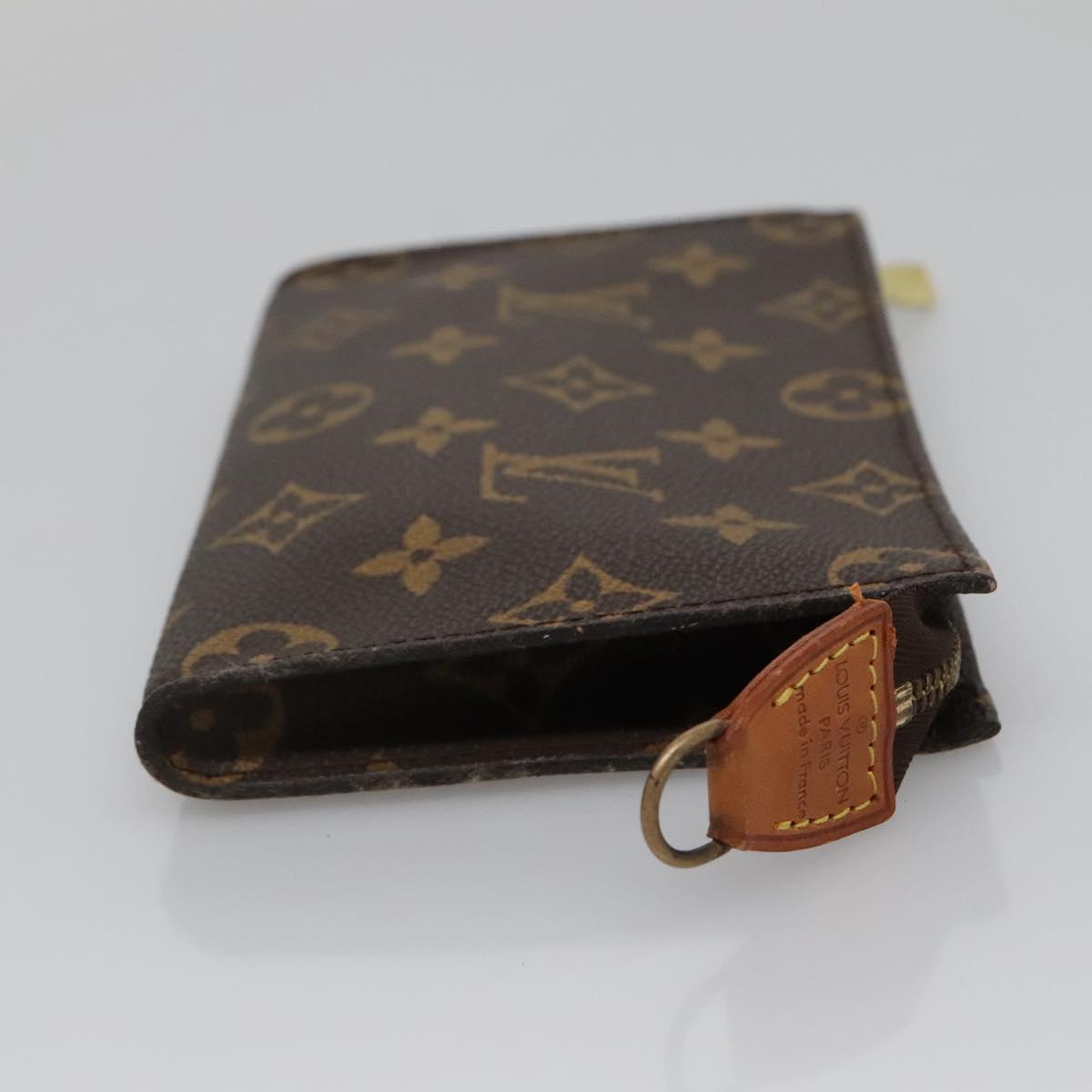 LOUIS VUITTON Monogram Bucket PM Accessory Pouch LV Auth BA4548
