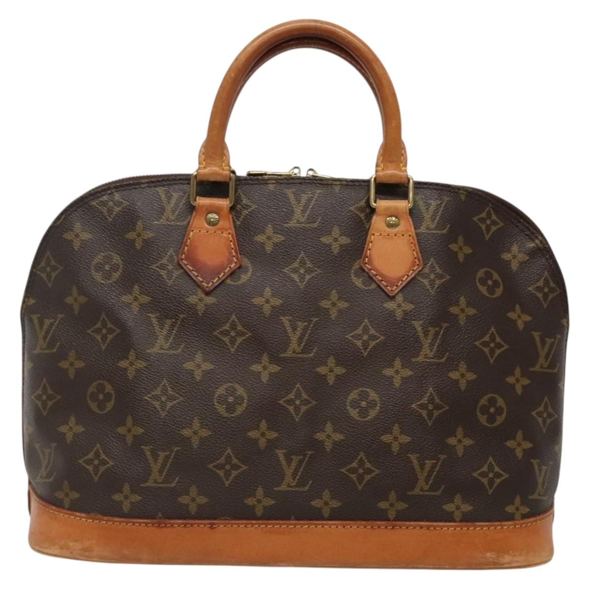 LOUIS VUITTON Monogram Alma Hand Bag M51130 LV Auth BA4563