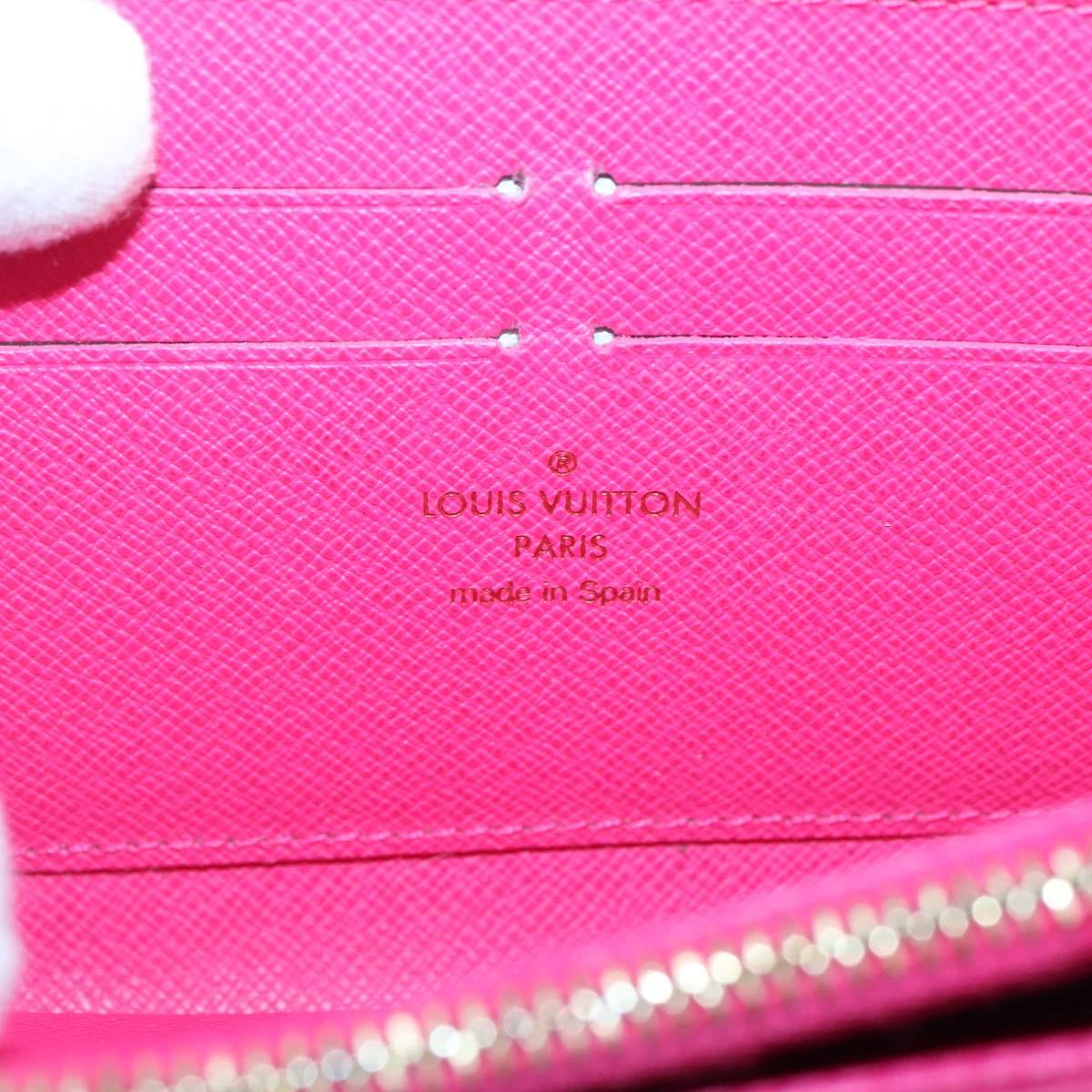 LOUIS VUITTON Monogram Multicolor Zippy Wallet Long Black M60243 LV Auth BA4571