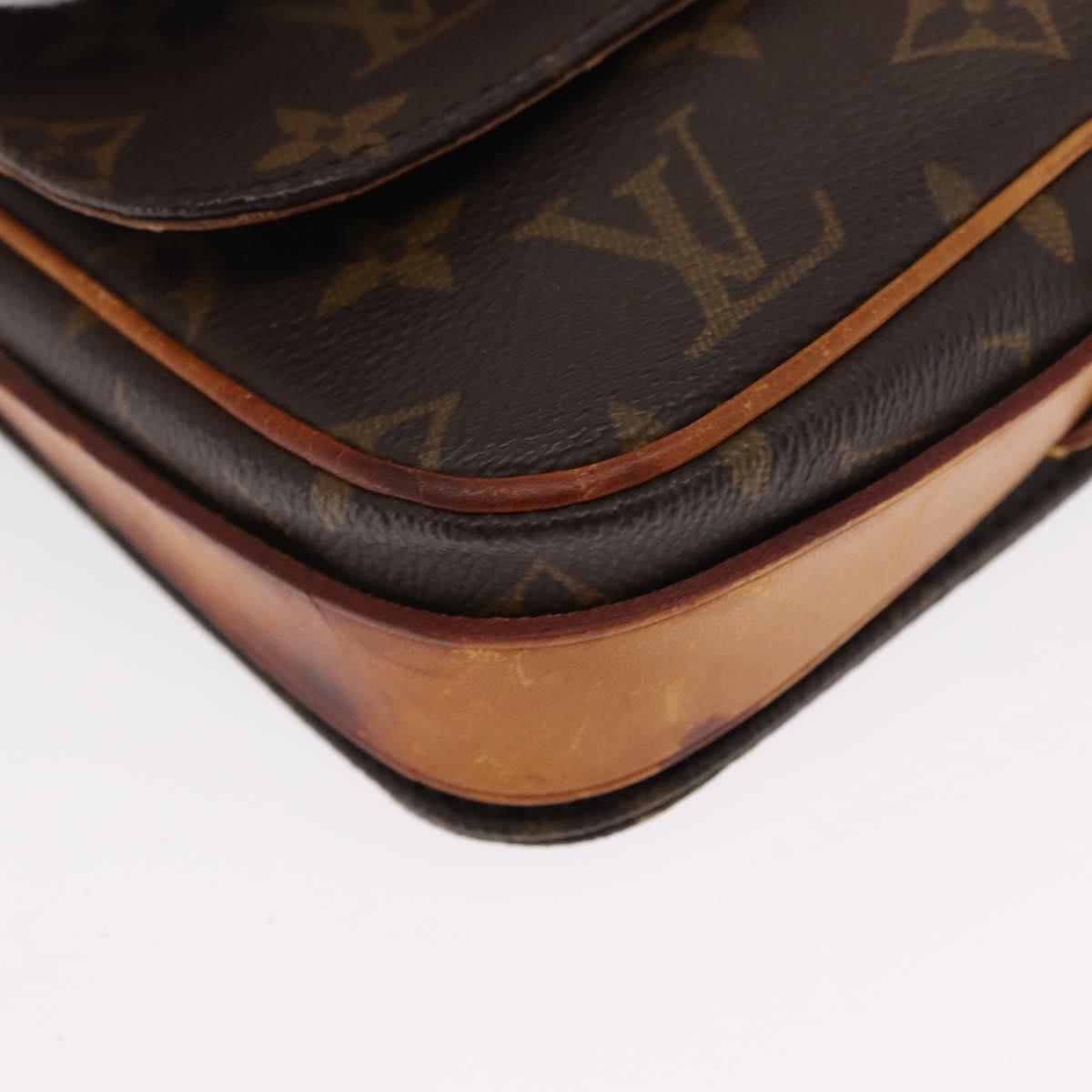 LOUIS VUITTON Monogram Cartouchiere PM Shoulder Bag M51254 LV Auth BA4587