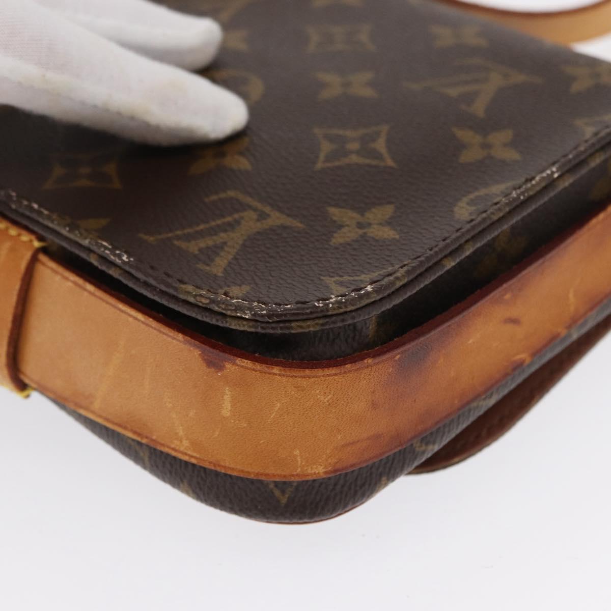 LOUIS VUITTON Monogram Cartouchiere PM Shoulder Bag M51254 LV Auth BA4587