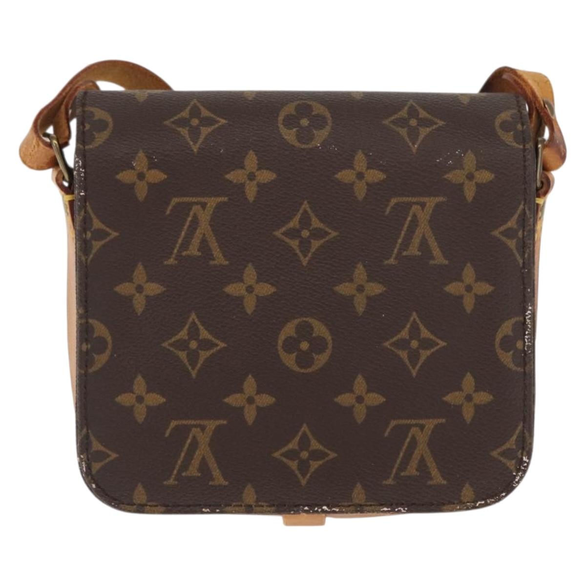 LOUIS VUITTON Monogram Cartouchiere PM Shoulder Bag M51254 LV Auth BA4587