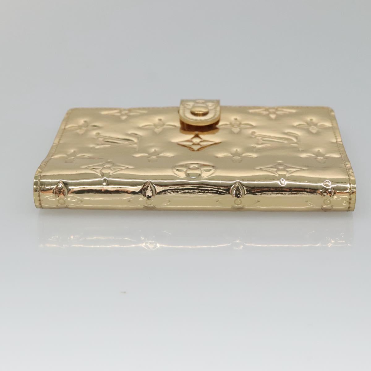 LOUIS VUITTON Miroir Agenda PM Day Planner Cover Gold R20962 LV Auth BA4597V