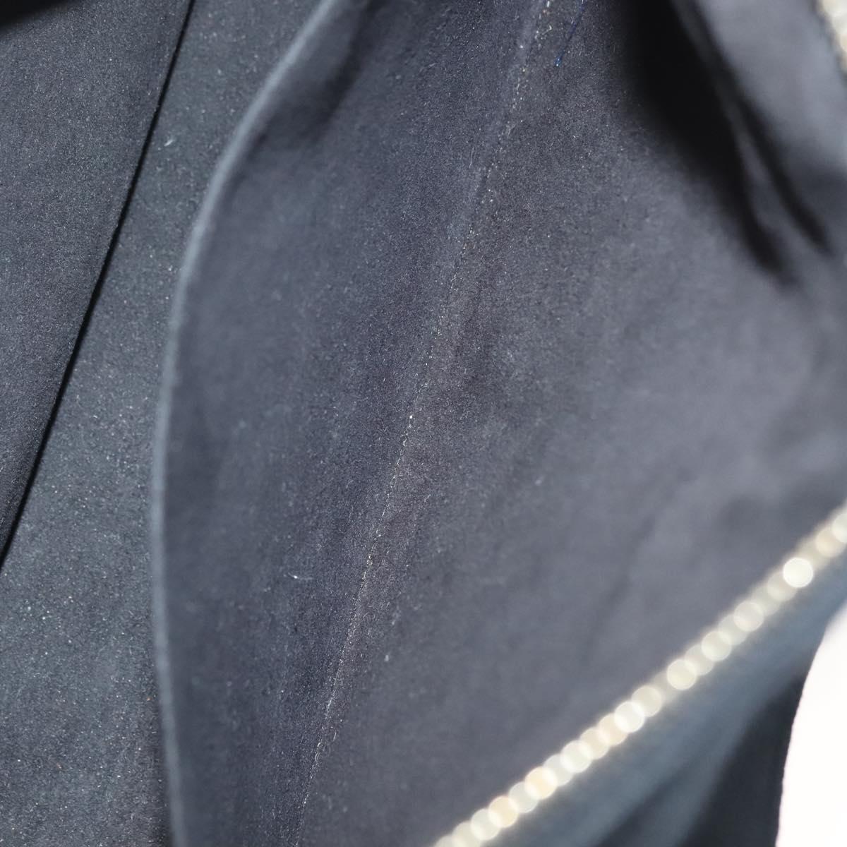 CHANEL COCO Mark Choco Bar Shoulder Bag Cotton Black Gold CC Auth BA4599