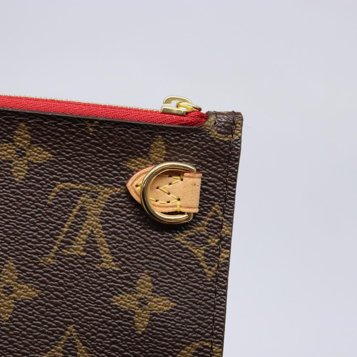 LOUIS VUITTON Monogram Neverfull MM Pouch Accessory Pouch LV Auth BA4608