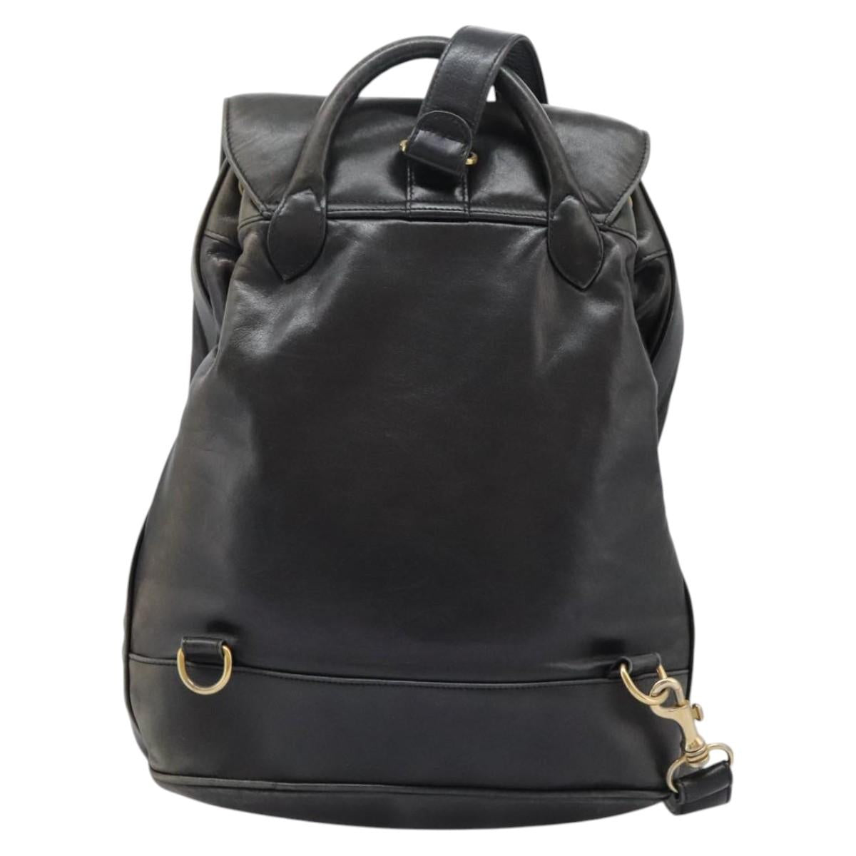 CHANEL Shoulder Bag Lamb Skin Black CC Auth BA461