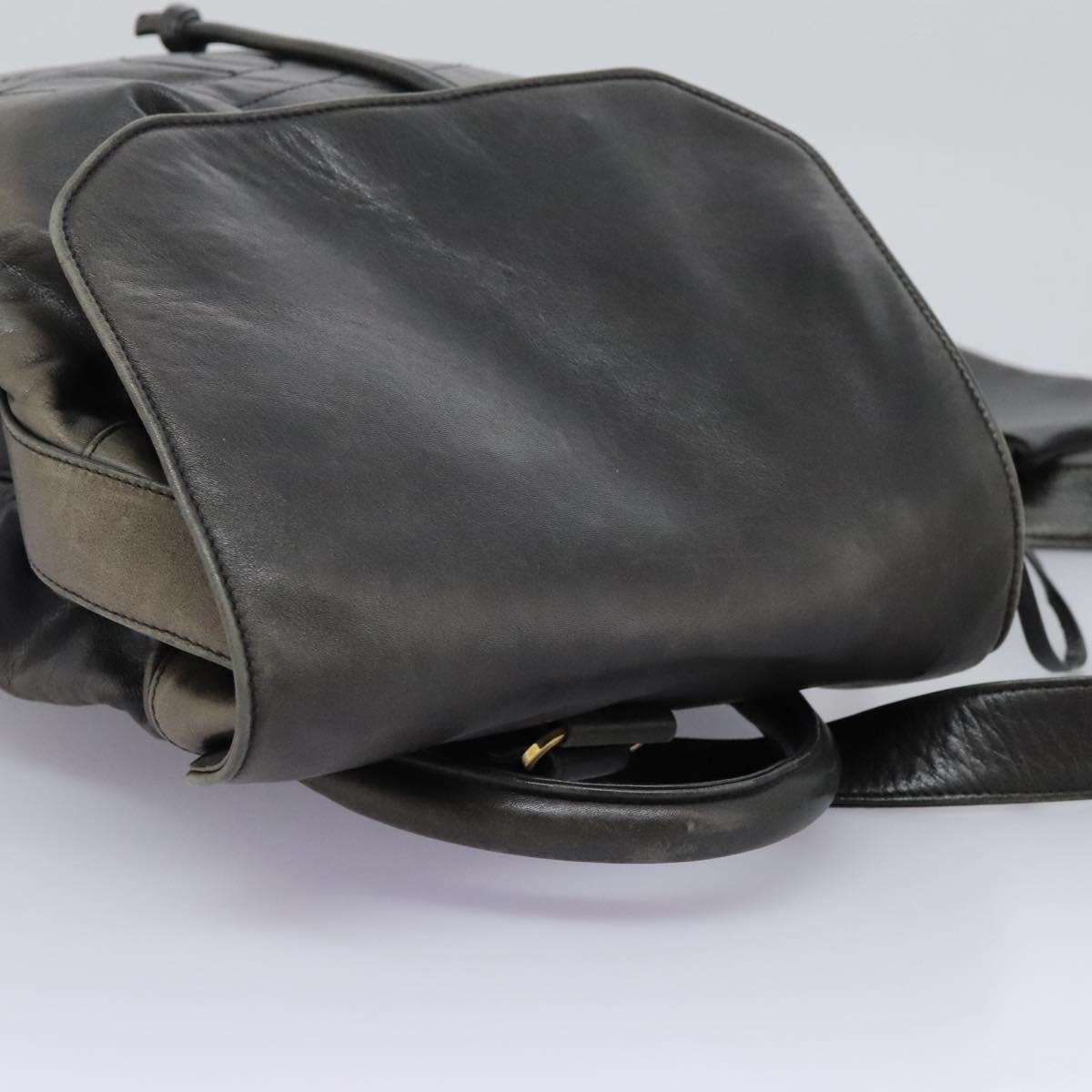 CHANEL Shoulder Bag Lamb Skin Black CC Auth BA461