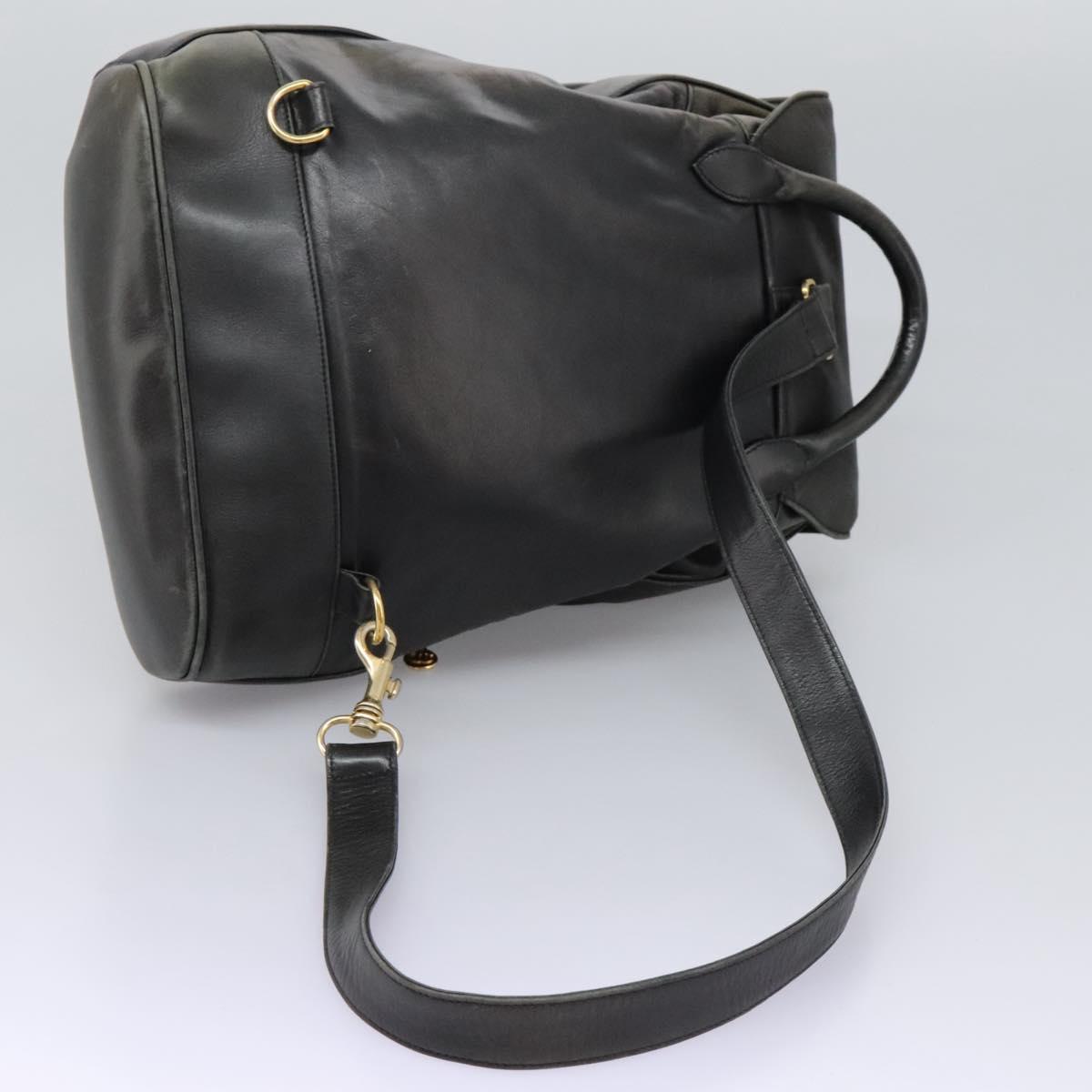 CHANEL Shoulder Bag Lamb Skin Black CC Auth BA461