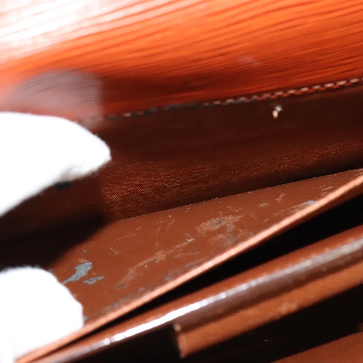 LOUIS VUITTON Epi Serviette Conseiller Briefcase Brown M54423 LV Auth BA4610