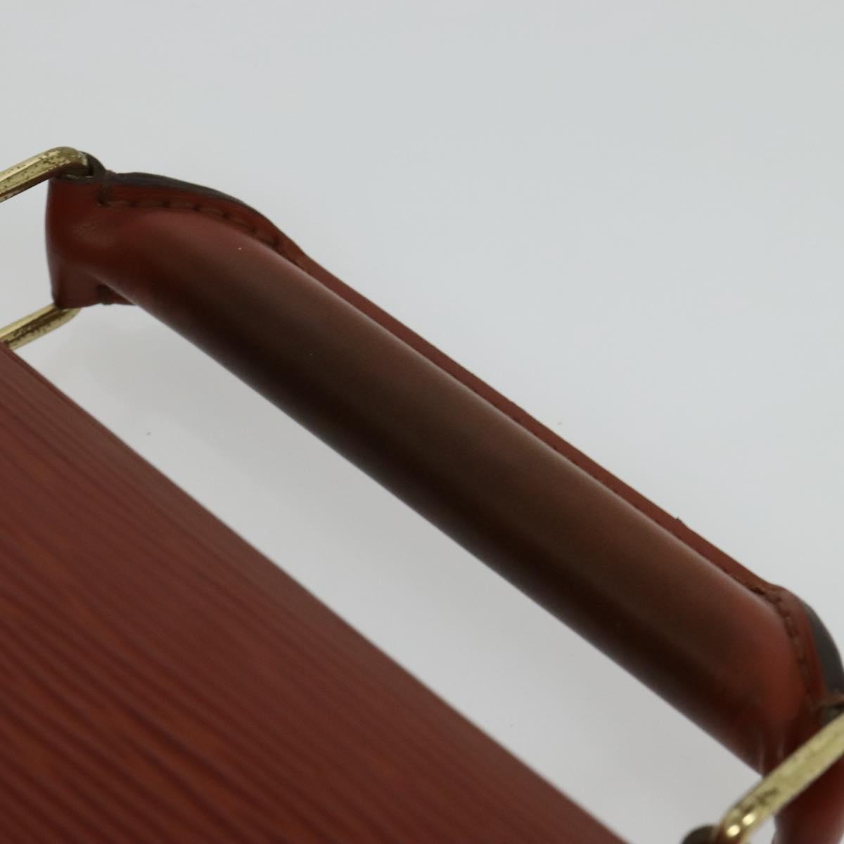 LOUIS VUITTON Epi Serviette Conseiller Briefcase Brown M54423 LV Auth BA4610