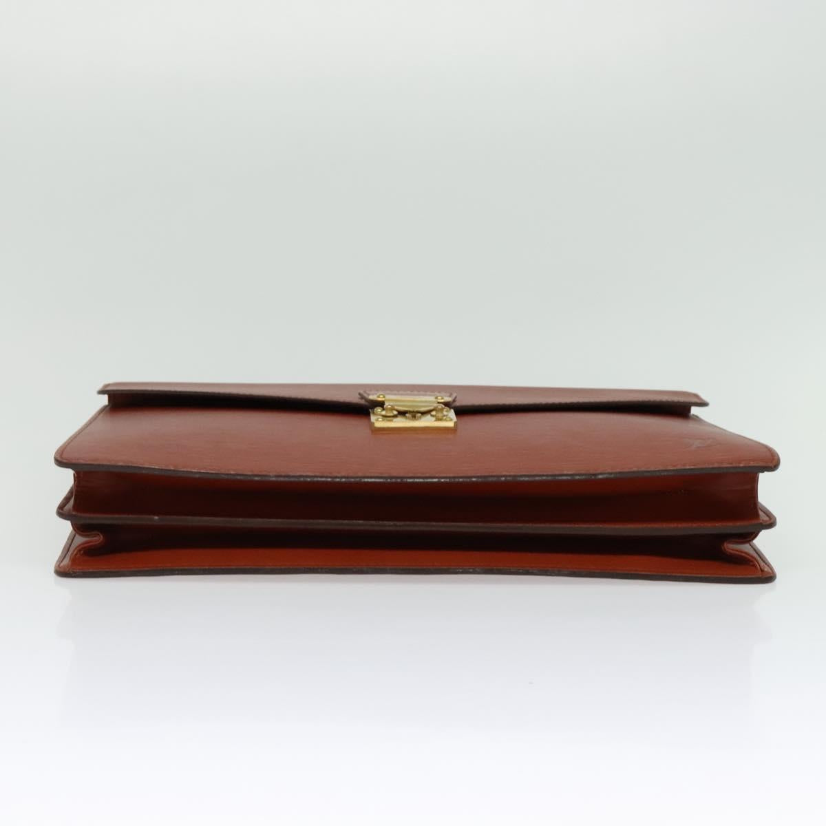 LOUIS VUITTON Epi Serviette Conseiller Briefcase Brown M54423 LV Auth BA4610