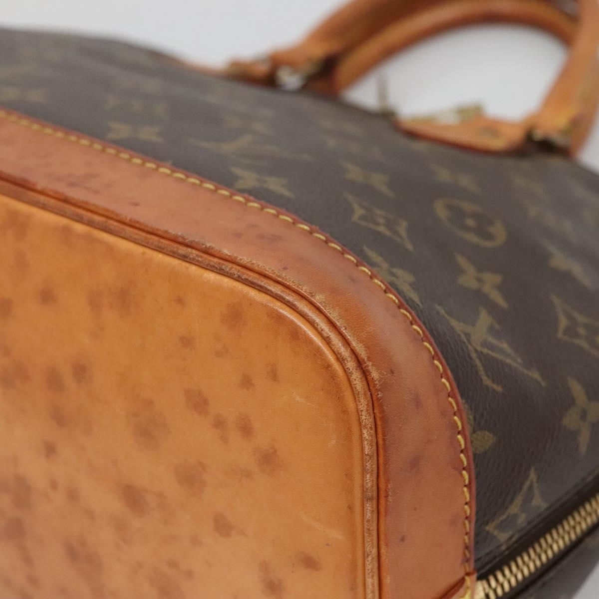 LOUIS VUITTON Monogram Alma Hand Bag M51130 LV Auth BA4619