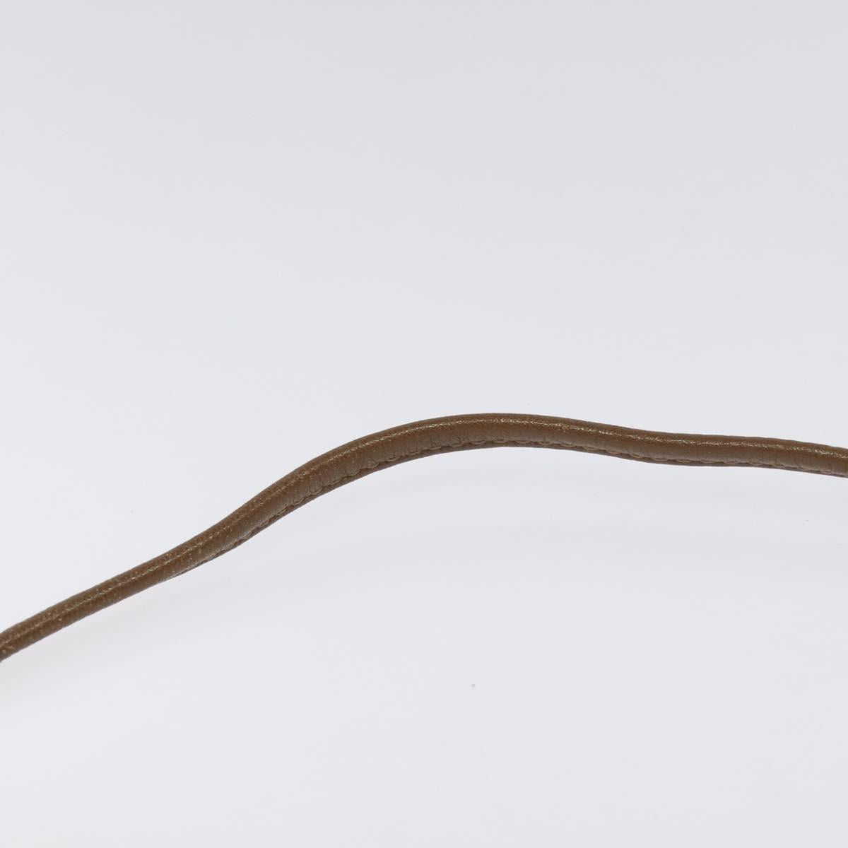 Burberrys Shoulder Bag PVC Beige Gold Auth BA464