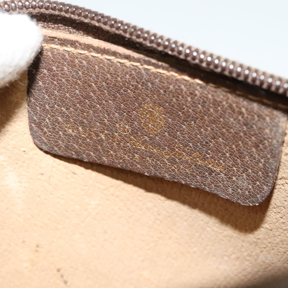 GUCCI GG Supreme Web Sherry Line Shoulder Bag PVC Beige 89 02 018 Auth BA4657