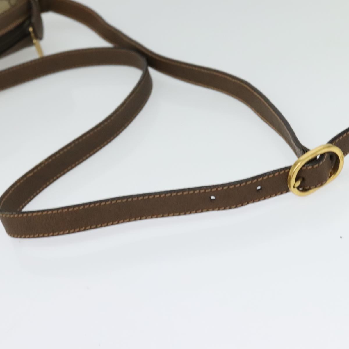GUCCI GG Supreme Web Sherry Line Shoulder Bag PVC Beige 89 02 018 Auth BA4657