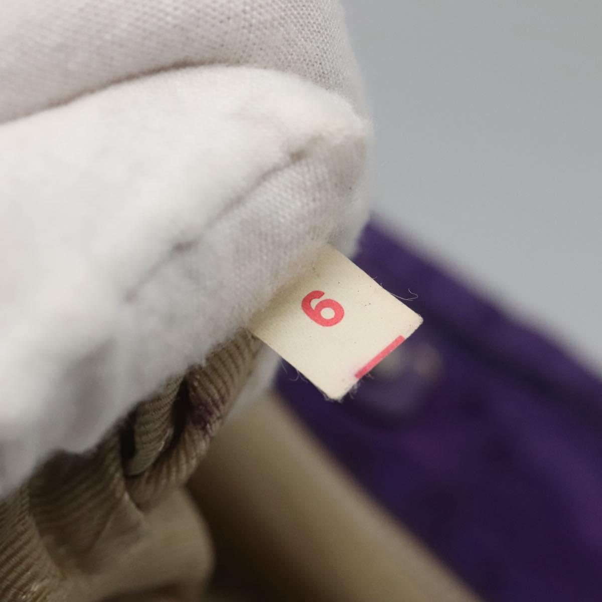 PRADA Tote Bag Nylon Purple Silver Auth BA4659