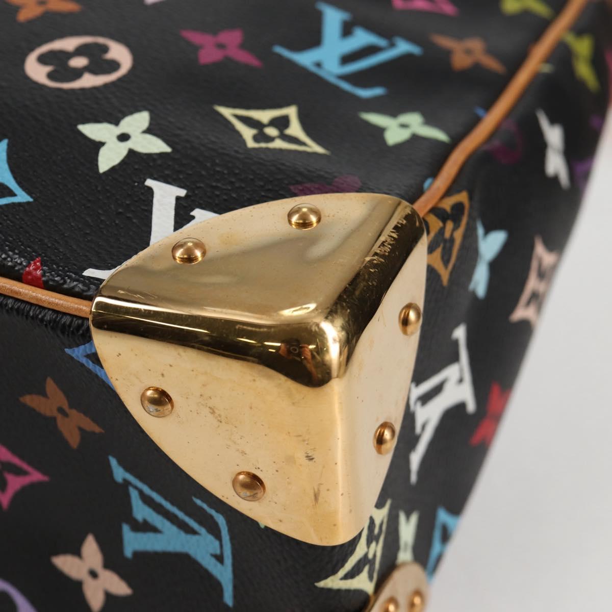 LOUIS VUITTON Multicolor Boulogne Shoulder Bag Black M92638 LV Auth BA4683SAV